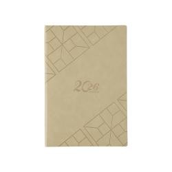 Agenda 2026 de Couro Sintético Com Capa Dura e Páginas Pautadas Personalizada