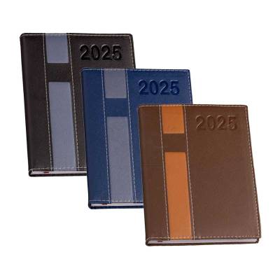 Agenda Diária 2027 Capa Dura em Percalux com Espiral Wire-o Personalizada