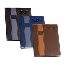 Agenda Diária 2027 Capa Dura Em Percalux Com Espiral Wire-o Personalizada