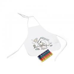 Avental Infantil para Colorir de Non-woven com Gizes de Cera Personalizado