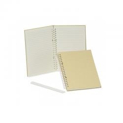 Bloco de Anotações A5 com Capa Dura em Kraft e Pauta Personalizado