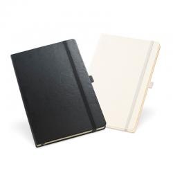 Bloco de Anotações com Capa Dura, Elástico e 80 Folhas Pautadas 13,7x21 cm Personalizado