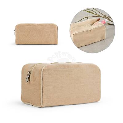 Bolsa de Cosméticos em Juco 25cm Personalizada