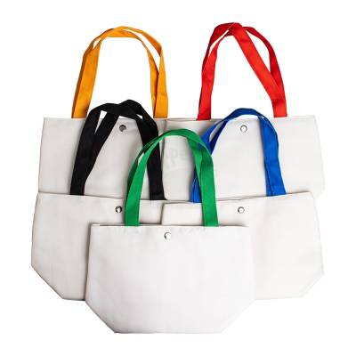 Bolsa de Lona Resistente à Água com Alças Coloridas Personalizada