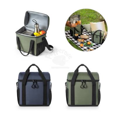 Bolsa Térmica 11L de Poliéster Reciclado com Bolsos Laterais Personalizada