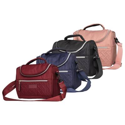 Bolsa Térmica 8 Litros de Poliéster com Detalhes em Couro Sintético Personalizada