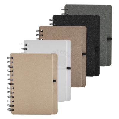 Caderneta Kraft B6 com Porta Caneta e Pauta Personalizada