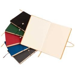 Caderneta Sintética com Fecho Pautadas Personalizado