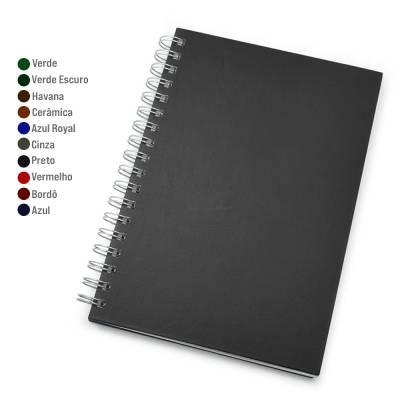 Caderno Capa Dura com Espiral Wire-o Personalizado
