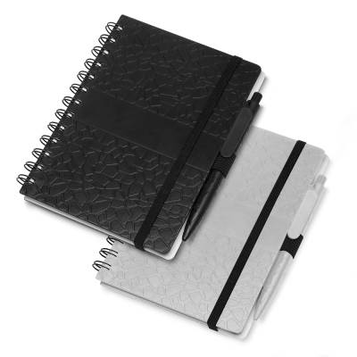 Caderno de Anotações com Caneta e Espiral Personalizado