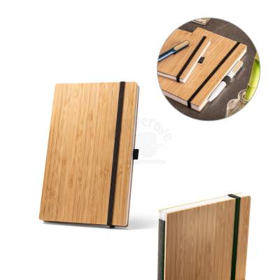 Caderno de Bolso em Bambu Sem Pauta Personalizado