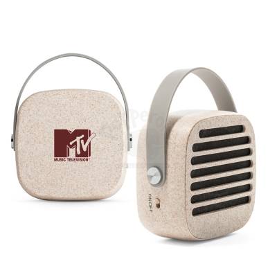 Caixa de Som Bluetooth 3W com Alça de Silicone Personalizada