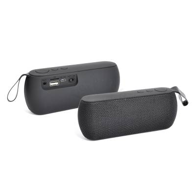 Caixa de Som Bluetooth com Alça e Acabamento Emborrachado Personalizada