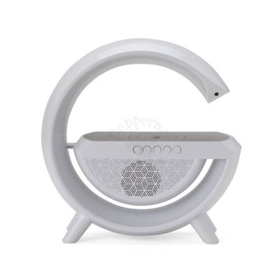 Caixa de Som Bluetooth com Carregador por Indução e Luminária Personalizada