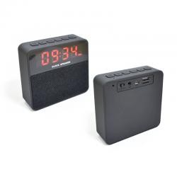 Caixa de Som Bluetooth com Relógio Digital e Despertador Personalizada