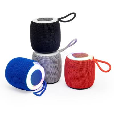 Caixa de Som Bluetooth TWS com Luzes RGB e Rádio FM Personalizada