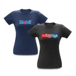 Camiseta Feminina de Malha Jersey 100% Algodão com Personalização em Transfer Personalizada