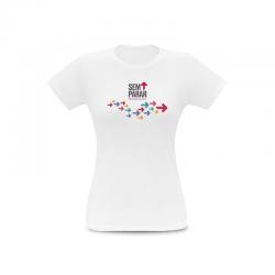 Camiseta Feminina em Algodão 150 g/m² com Transfer Personalizada