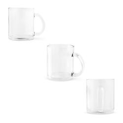 Caneca de Vidro 350ml Com Alça Personalizada