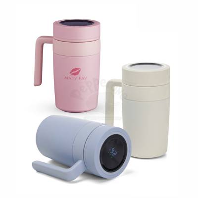caneca termica com display led
