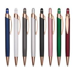 Caneta de Metal Touch Com Revestimento Emborrachado Personalizada
