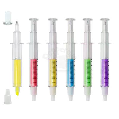 Caneta Marca Texto Formato Seringa Para Brinde Corporativo