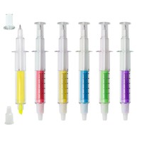 Caneta Marca Texto Formato Seringa Para Brinde Corporativo