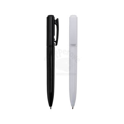 Caneta Plástica com Clipe 13,6 cm Personalizada