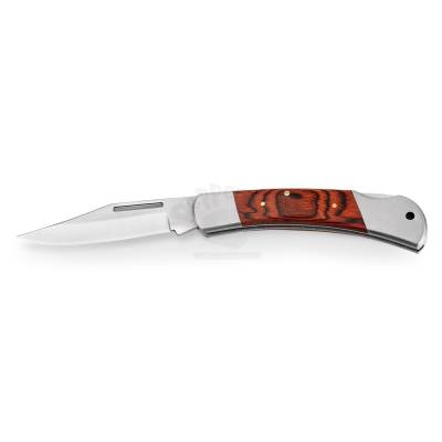 Canivete de Metal com Cabo de Madeira Personalizado