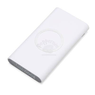 Carregador Portátil Wireless 8000mAh com Saída USB e Entradas Tipo-C e V8 Personalizado