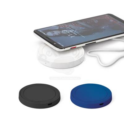 Carregador Wireless 10W em ABS com Silicone Personalizado