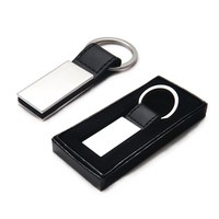 Chaveiro de Couro Metal Brilhante