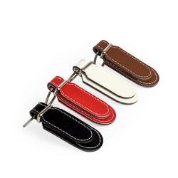 Chaveiro de Couro Sintético Com Detalhe Em Metal Personalizado