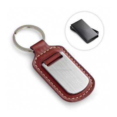 Chaveiro de Couro Sintético com Metal Personalizado