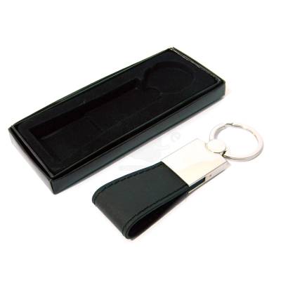 Chaveiro de Metal com Alça de Couro Sintético Personalizado