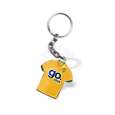 Chaveiro de Metal Formato Camiseta