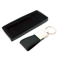 Chaveiro Metal c/ Alça Couro Sintético Promocional