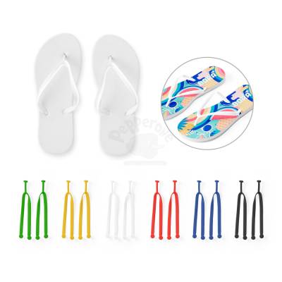 Chinelo com Sola em EVA e Tira em PVC Personalizado