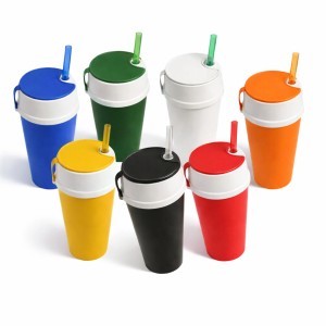 Copo Com Tampa Porta Snacks 450ml de Polipropileno Personalizado