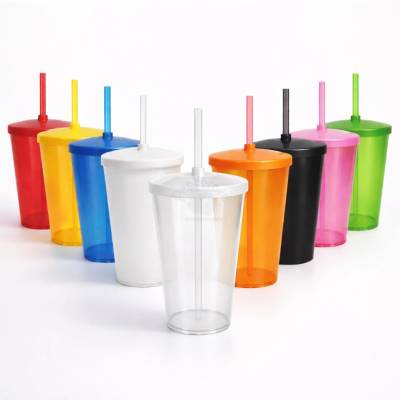 Copo de Poliestireno 750ml com Tampa e Canudo Personalizado