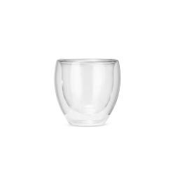 Copo de Vidro Borossilicato 150ml Com Parede Dupla Personalizado