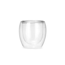 Copo de Vidro Borossilicato 250ml com Parede Dupla Personalizado