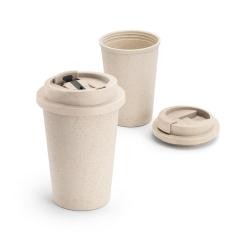 Copo Ecológico de Fibra de Bambu 380ml Com Tampa Personalizado