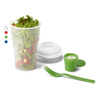 Copo para Salada 800ml com Garfo e Molheira Personalizado