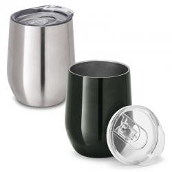 Copo Térmico de Inox 400ml com Tampa e Parede Dupla Personalizado