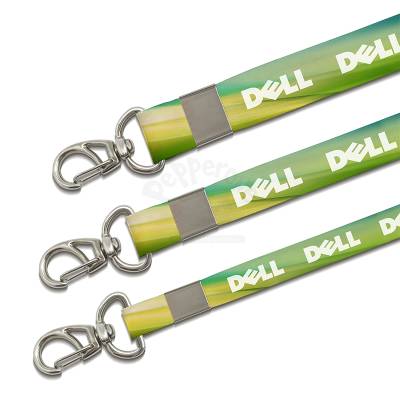 Cordão para Crachá de Cetim com Mosquetão Personalizado