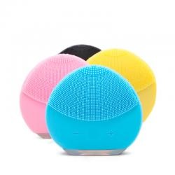 Escova de Limpeza Facial em Silicone com Vibração e LED Personalizada
