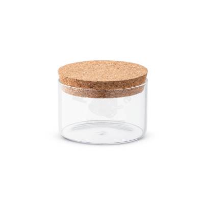 Frasco de Vidro com Tampa Cortiça Personalizado