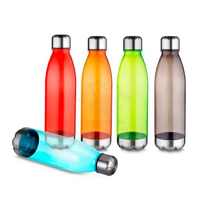 Garrafa Plástica 750ml com Base em Inox Personalizada