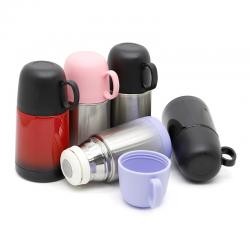 Garrafa Térmica 250ml Com Copo e Tampa Hermética Personalizada